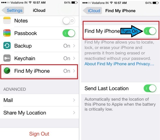How to Turn off Find My iPhone on iPhone 6 Plus